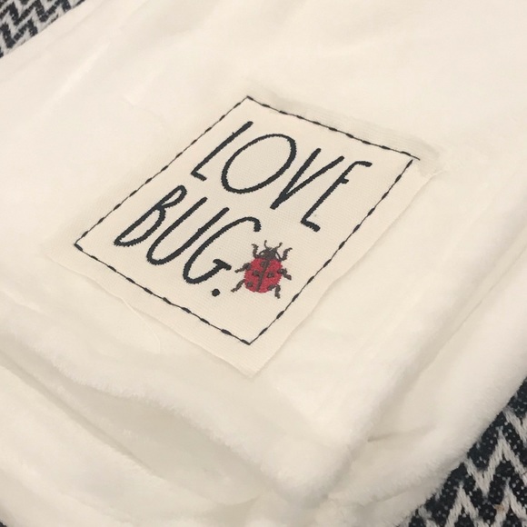 🐞 Rae Dunn LOVE BUG Baby Blanket. - Picture 2 of 5